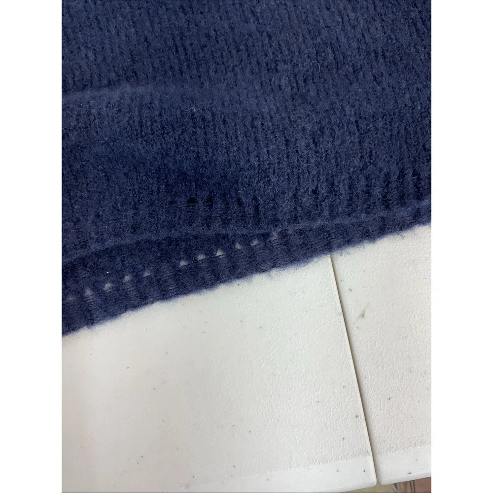 GRIZAS Oversized Boxy Lagenlook colorblock Blue Gray wool‎ blend Sweater size LG